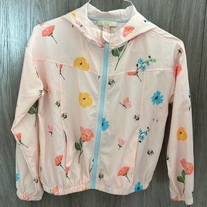 Girls Woven Windbreaker w/ floral print (13/14 girls)